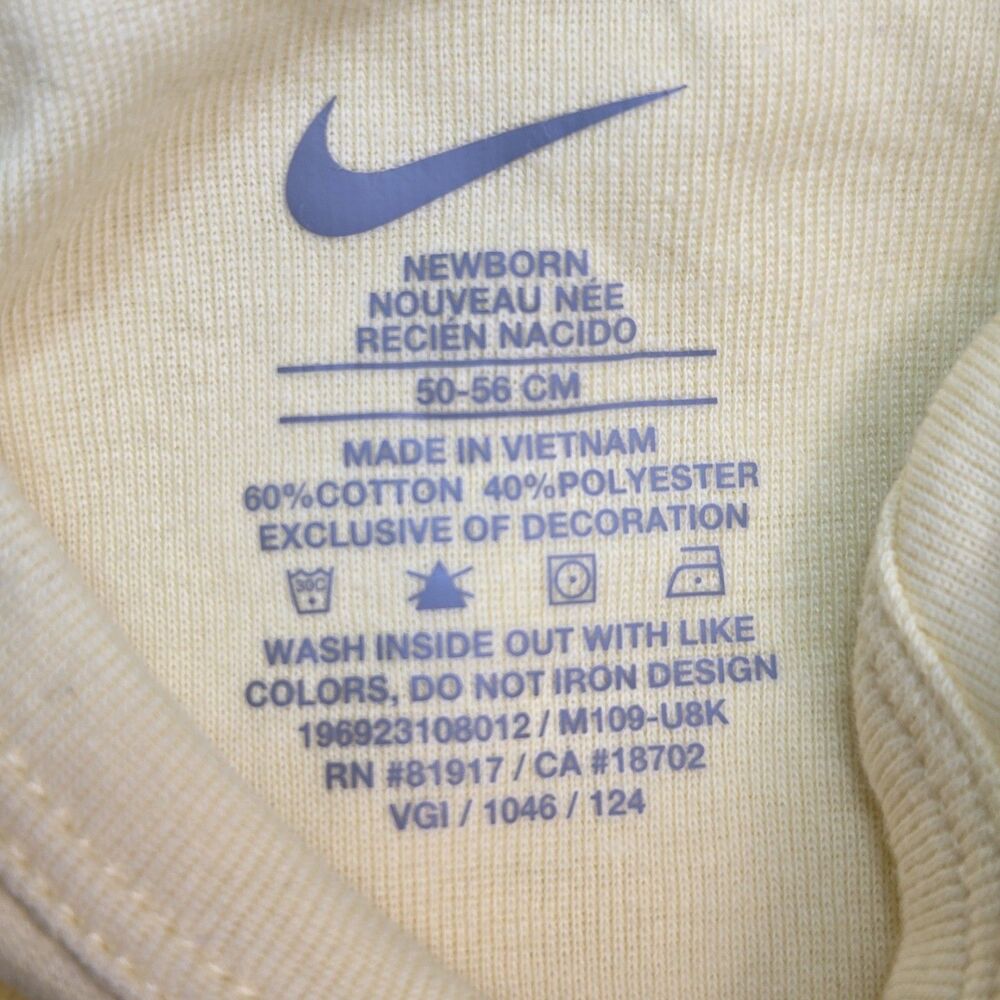 Nike Baby Bodysuit Lot 8pc Newborn Swoosh One-Piece Short Sleeve Bundle - Picture 5 of 6